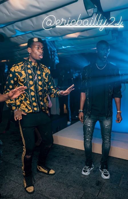  Pogba and Eric Bailly danced at his son's birthday bash