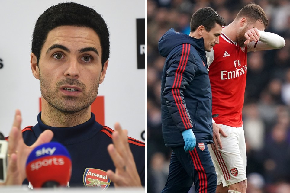  Mikel Arteta confirmed Calum Chambers' injury is 'significant'