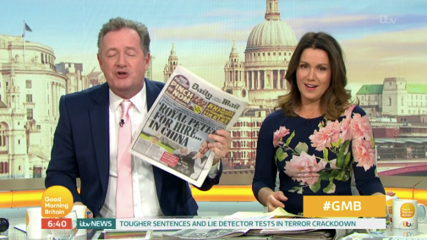  Susanna and viewers were exasperated with Piers' comments