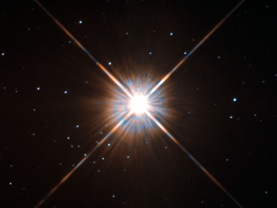  The new planet orbits Proxima Centauri, a star about 4.2 light-years from Earth. Pictured is a view of Centauri from Nasa's Hubble space telescope