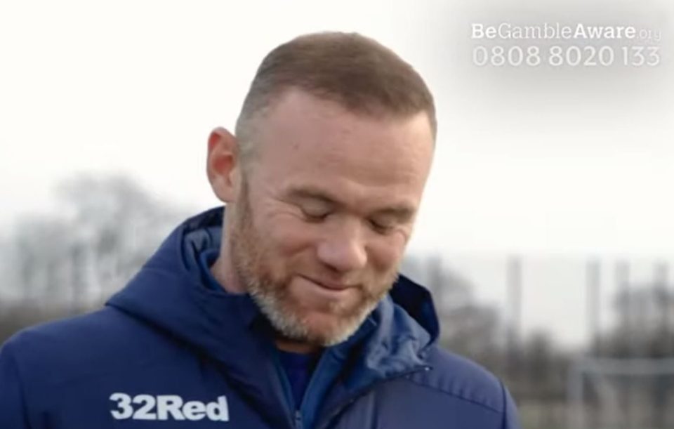  Wayne Rooney was speaking as part of a gambling awareness campaign for 32Red