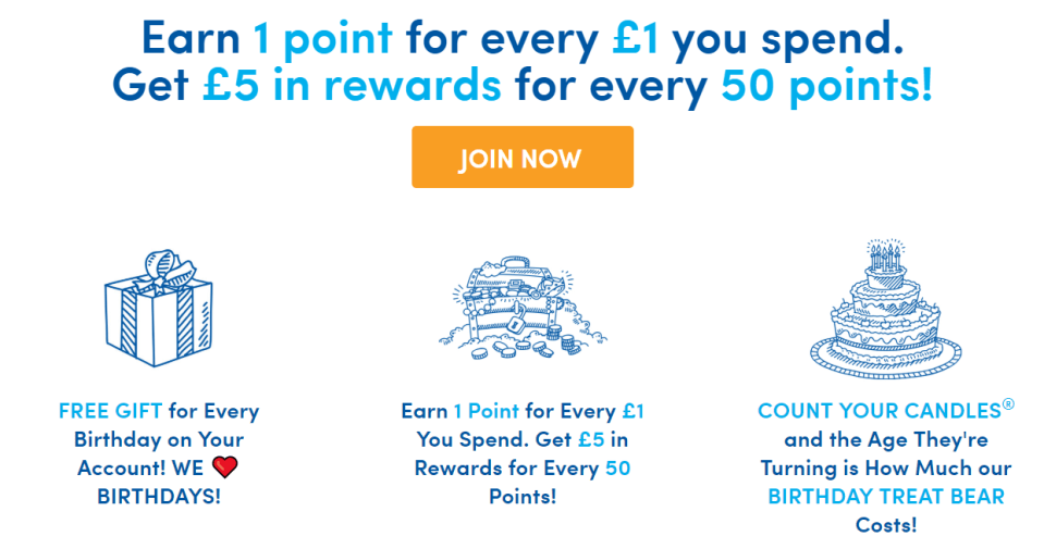 Bonus Club members get a free gift on their birthday