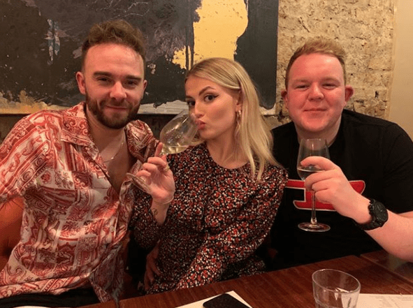  Lucy Fallon kicked off her leaving do with drinks and dinner with Jack P Shepherd and Colson Smith