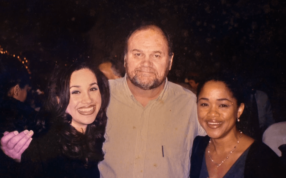  Thomas, pictured with Meghan and her mother Doria, slammed the lack of support he was given in the run-up to the royal wedding