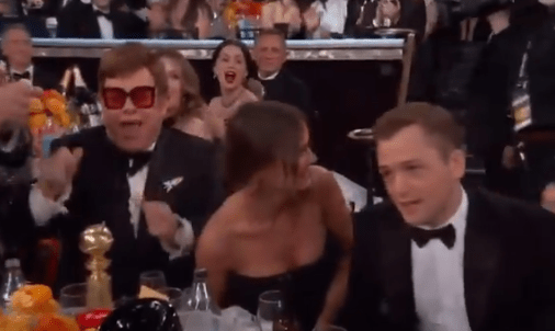  Yet despite the fact Elton was elated, Taron did not have time to talk to him