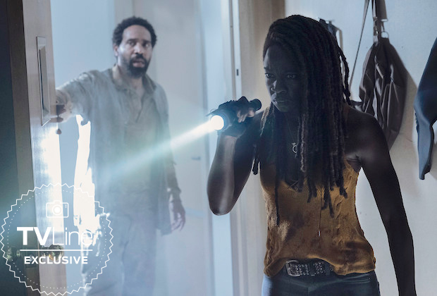  Michonne followed Virgil to an abandoned naval base