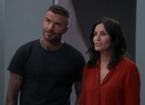 David Beckham is starring in Modern Family with Courteney Cox