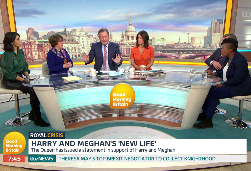  Susanna Reid and the other guests desperately tried to diffuse the situation