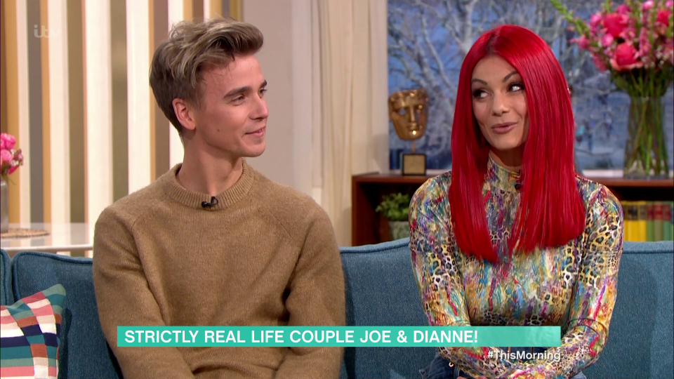 Joe Sugg and Dianne Buswell joined This Morning today to chat about their upcoming tour – but had to address marriage and pregnancy rumours