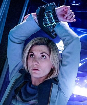  The badge gives a nod to protagonist The Doctor, currently played by Jodie Whittaker