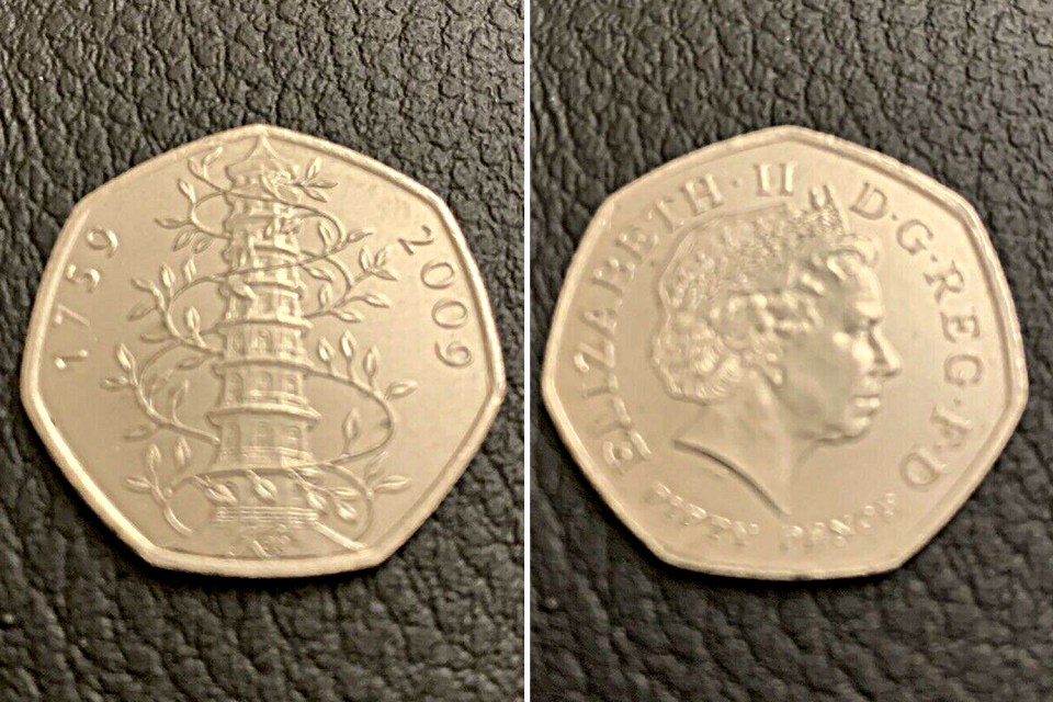  This Kew Gardens 50p coin recently sold for almost £203 on eBay