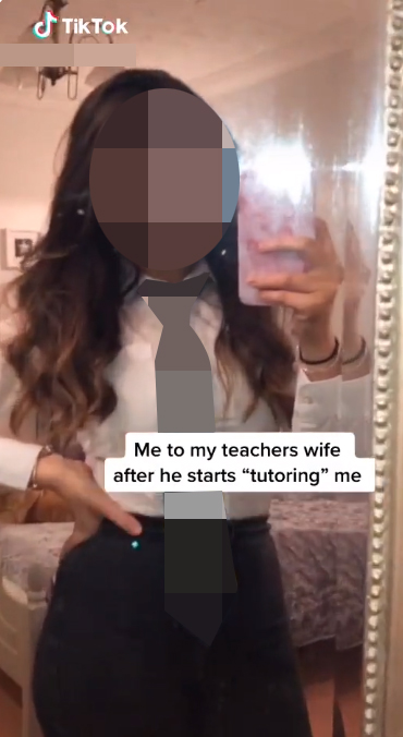  Many videos feature girls joking about having sex with teachers