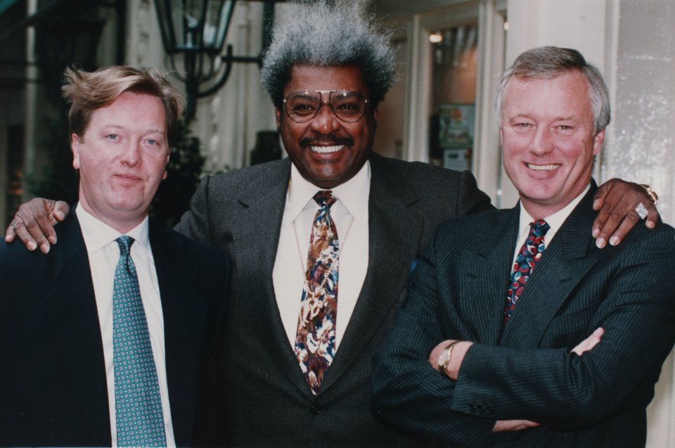  Frank Warren, left, with Don King and Barry Hearn, right, back in 1993