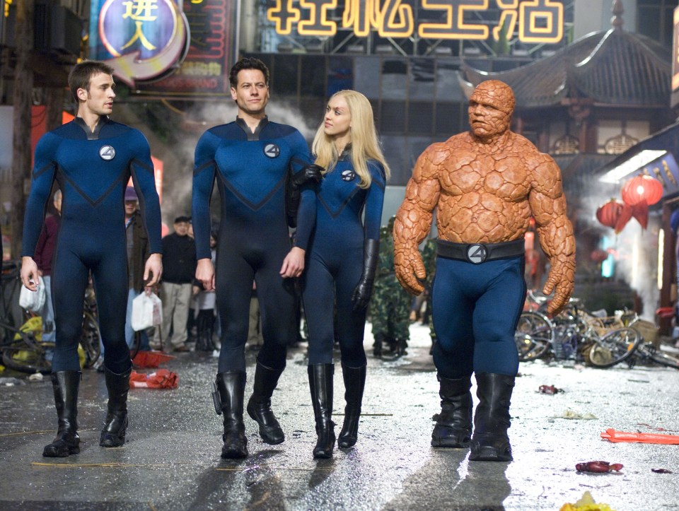  Ioan, pictured centre, in Fantastic Four in 2007