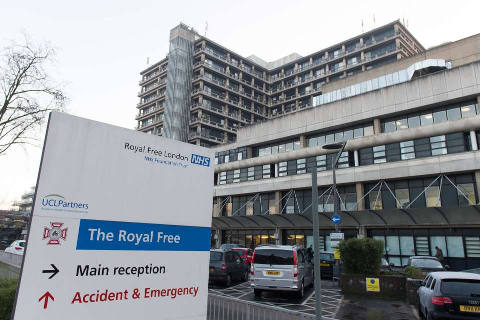  The fourth patient will be transferred to a specialist NHS centre at The Royal Free Hospital