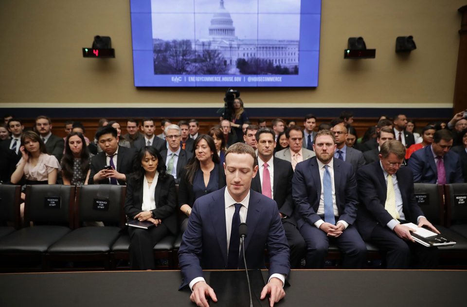  Zuckerberg prepares to testify before Congress in 2018