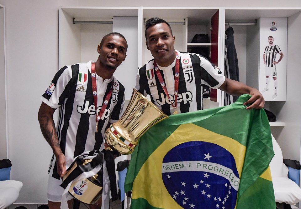  Brazilian duo Douglas Costa, left, and Alex Sandro could be moved on in the summer