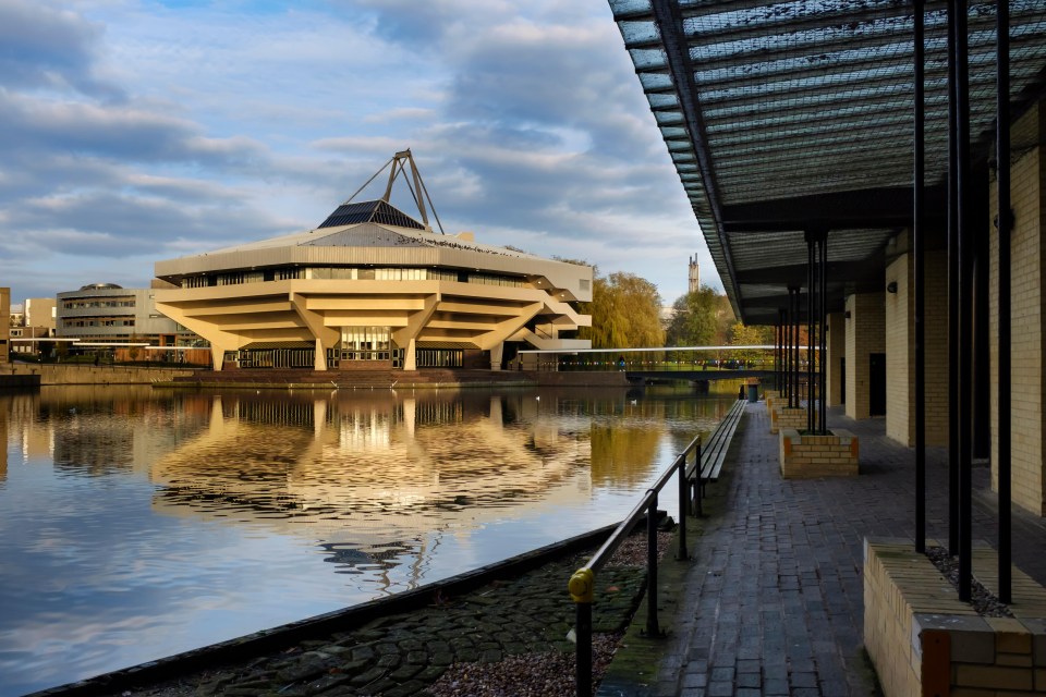 Central Hall, on the University of York campus, where one of the infected people studies