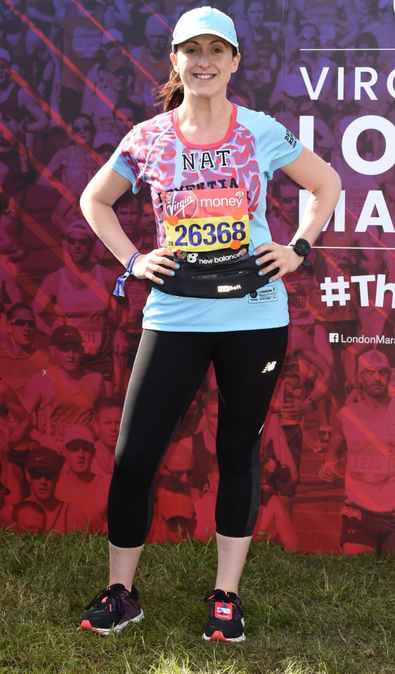  Natalie ran the London Marathon last year for Dementia Revolution