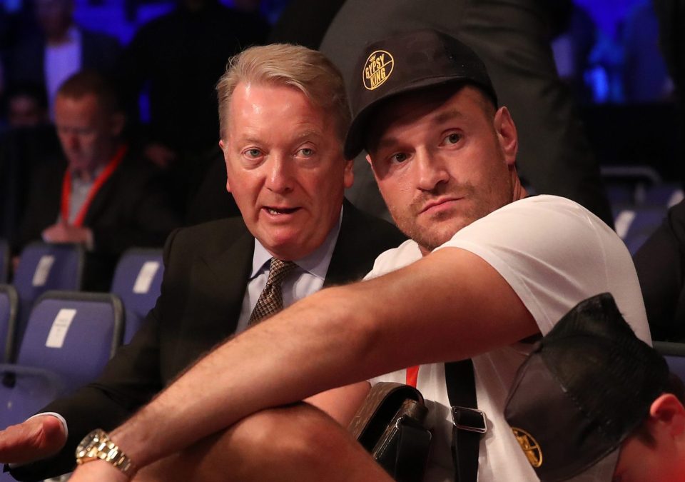  Frank Warren is in Tyson Fury's corner