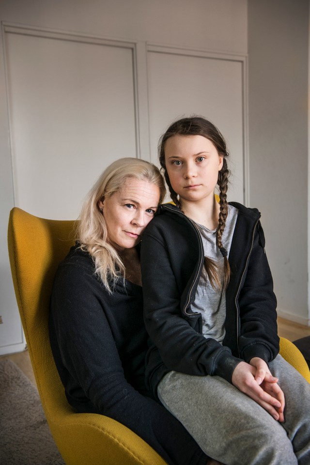  Swedish opera singer Malena Ernman with daughter, Greta Thunberg