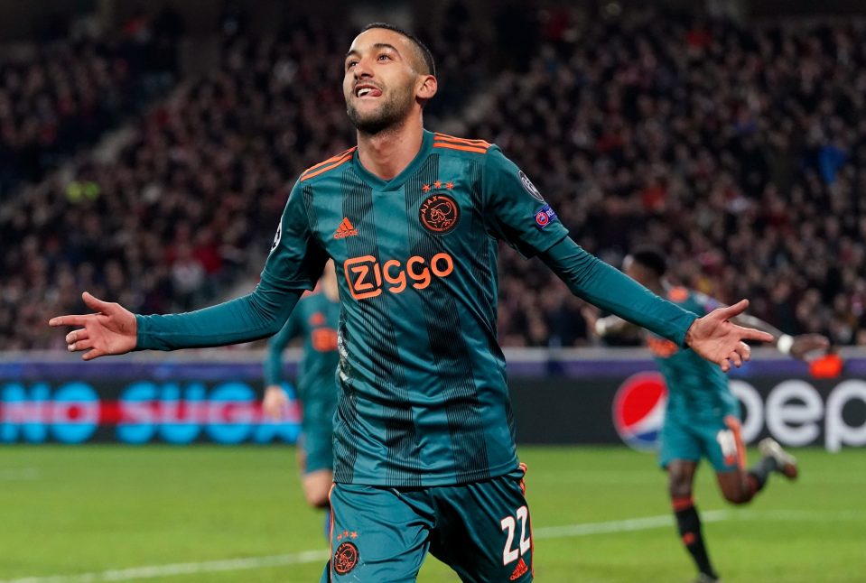  Hakim Ziyech has played for Ajax since 2016