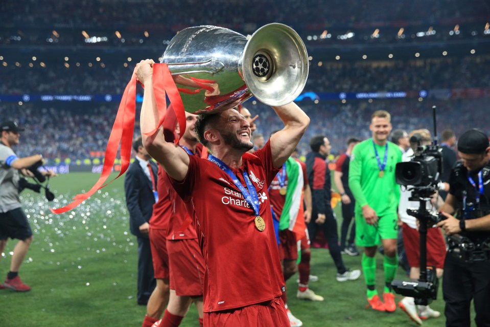  Adam Lallana has recent trophy-winning experience