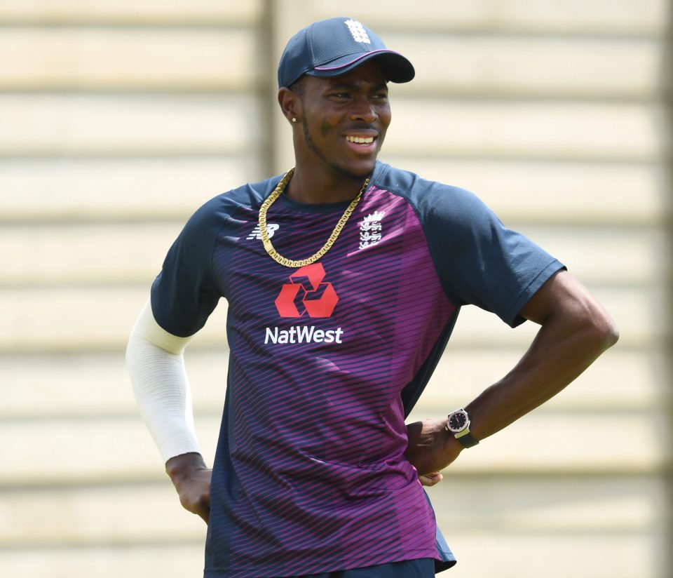  England's fastest bowler Jofra Archer is out until May with an elbow injury