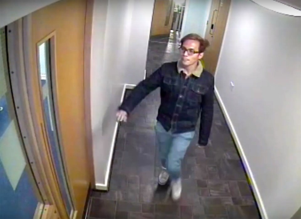  CCTV of Reynhard Sinaga leaving his Manchester flat