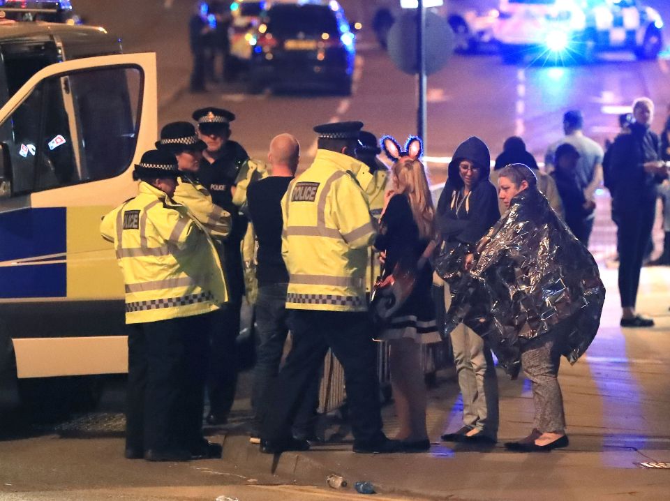  The scene close to the Manchester Arena after the terror attack left 22 innocent people dead in 2017