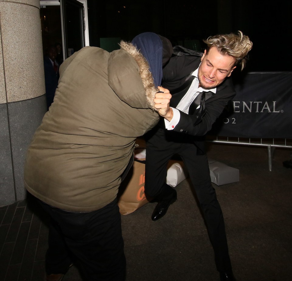  Chris Hughes was involved in a bust-up with a photographer after last month's National Television Awards