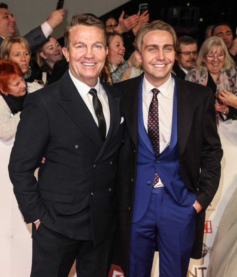  Even though he didn't win anything, Bradley Walsh, (pictured with son Barney) was the star of the night