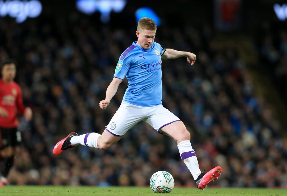  Kevin De Bruyne has seven goals and 15 assists for City this season