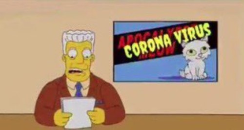  One person edited the cartoon news bulletin to say 'coronavirus' instead of 'Osaka Flu'