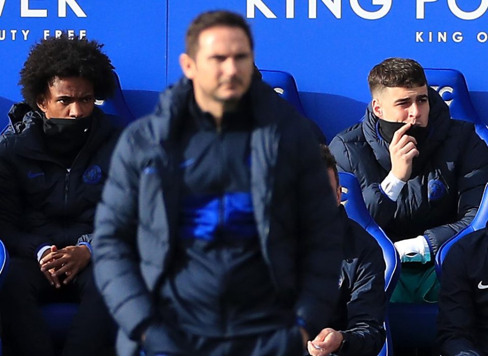  Frank Lampard dropped Blues' keeper Kepa Arrizabalaga, right, who has pledged to fight hard to regain his place