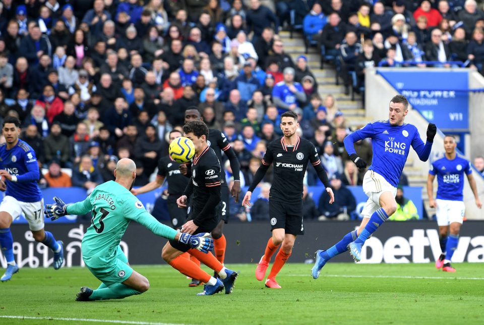  Willy Caballero made a smart save to deny Jamie Vardy but was at fault for the Ben Chilwell goal