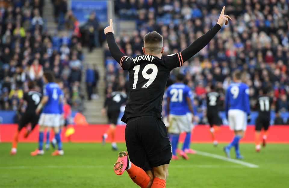  Mason Mount watches on as his corner is nodded in by team-mate Rudiger at the back post