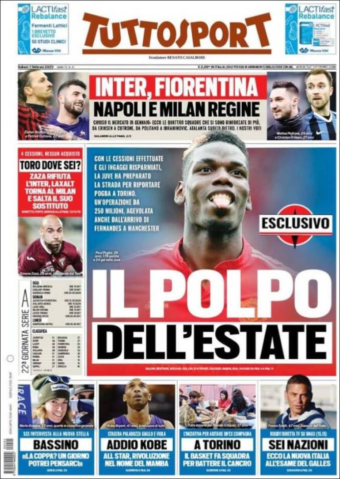  Italian newspaper Tuttosport believe the Old Lady are plotting a mega move