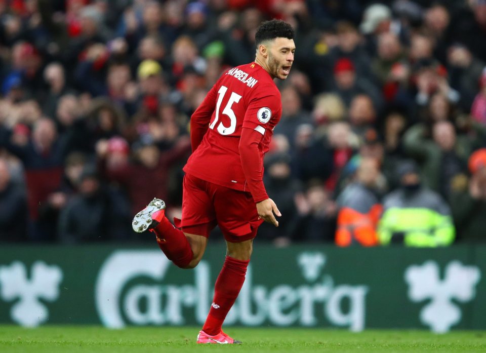  Oxlade-Chamberlain gave Liverpool the lead against his former club