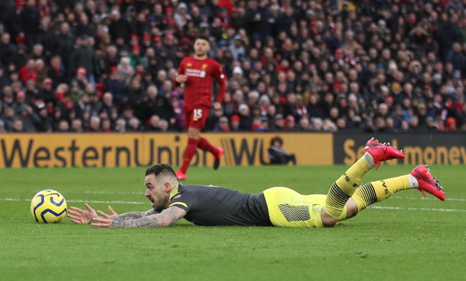  Danny Ings thought hed been fouled in the box before Liverpools opener