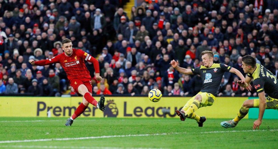  Jordan Henderson turned home for the Reds' second