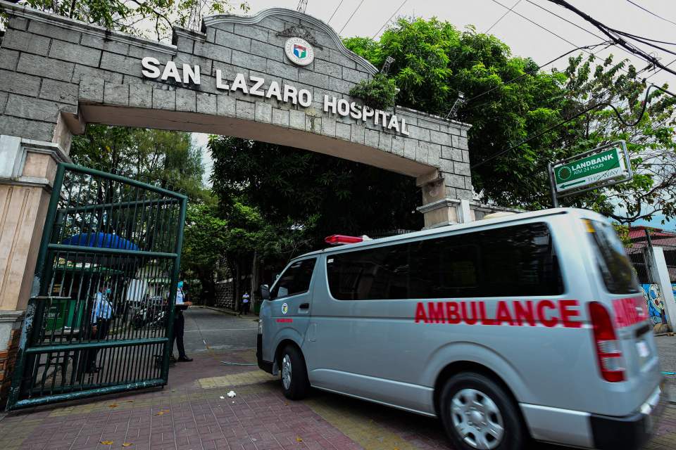  The man died at the San Lazaro Hospital in Manila