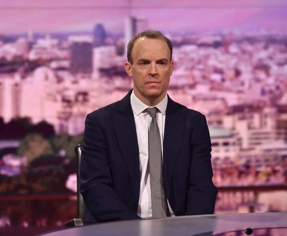  Dominic Raab lashed out at Donald Tusk for suggesting he would back Scotland coming back into the EU