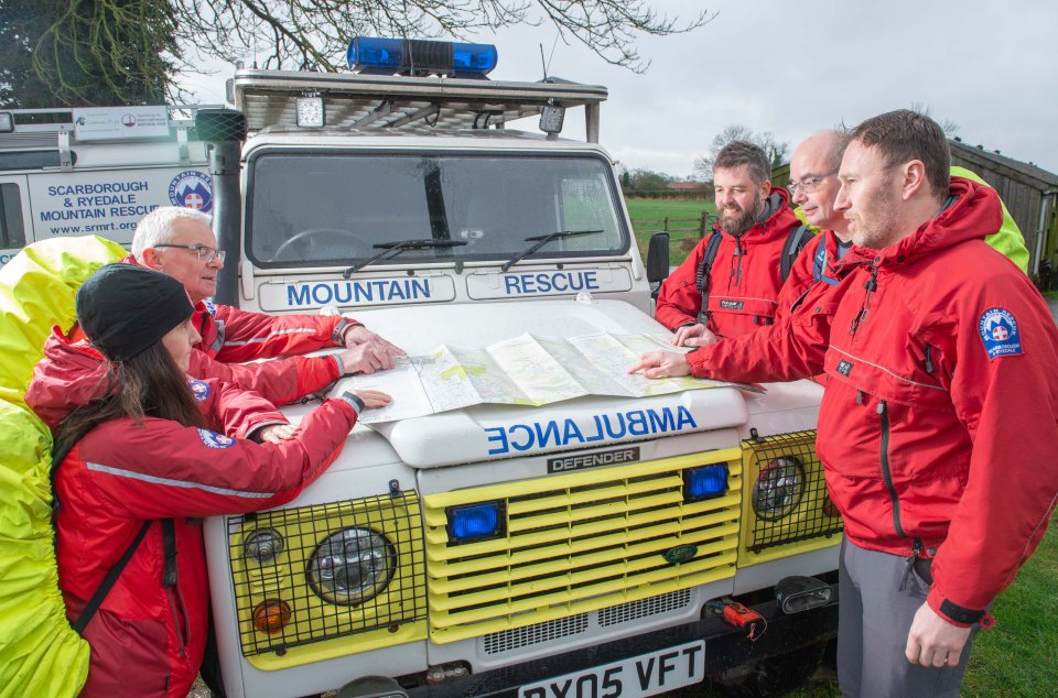  ­Scarborough And Ryedale Mountain Rescue Team respond to between 60 and 80 incidents a year