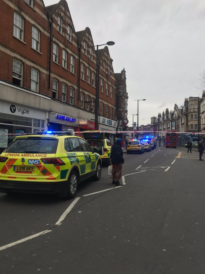  The high street in Streatham was cordoned off by armed cops