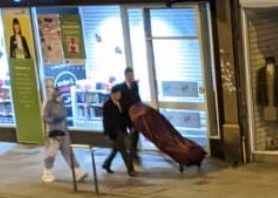  Streatham attack: The body of Amman is wheeled away from the scene on a trolley late on Sunday night