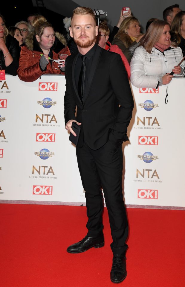  Mikey seen here on the red carpet at the NTAs