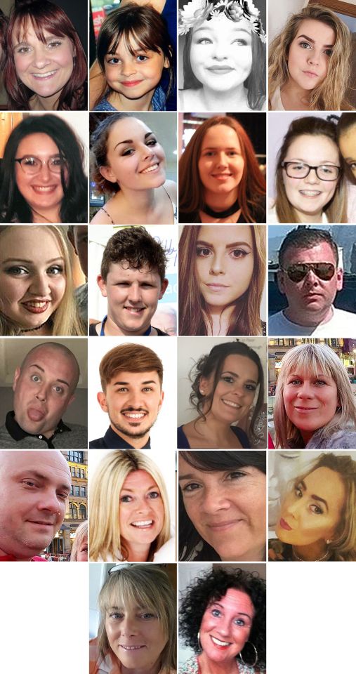  The victims of the Manchester Arena bombing