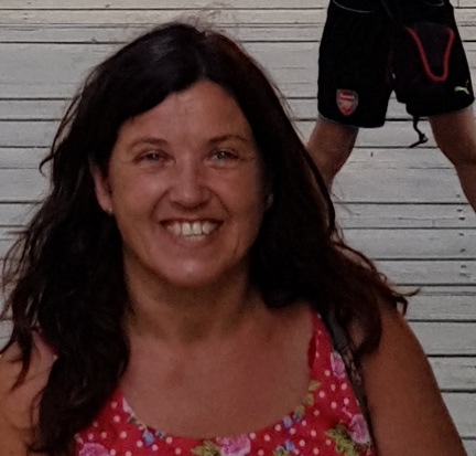 Monika Luftner, pictured, was stabbed in the back as she cycled home on Sunday