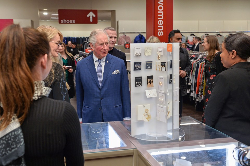 Charles enjoyed his visit to the TK Maxx branch in Tooting, South London